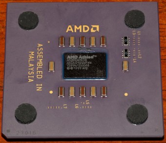 AMD Athlon 1200 MHz CPU (K7 Thunderbird) (A1200AMS3B AXIA 0104WPAW) Socket A (Socket 462) Malaysia 1999